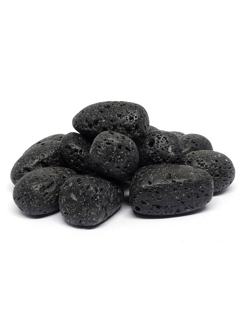 Galet roulé en pierre de lave