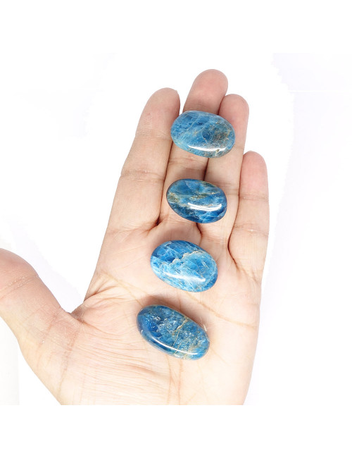 Pendentif apatite sur chaîne