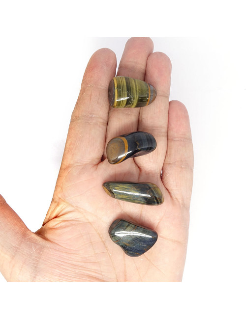 Galet roulé Taille M en pierre Oeil de faucon