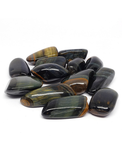 Galet roulé Taille M en pierre Oeil de faucon