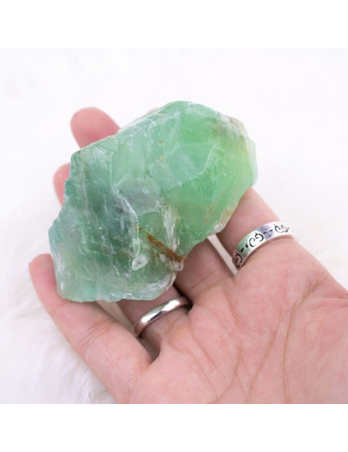 Calcite verte du Mexique, Minéral brut non traité