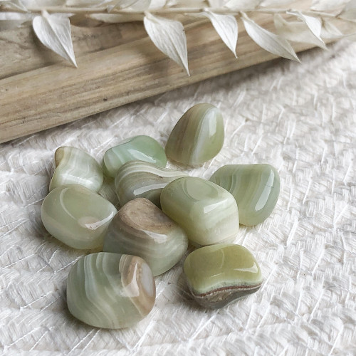 Aragonite, 10 petites pierres roulées