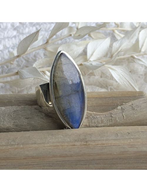 Bague en labradorite