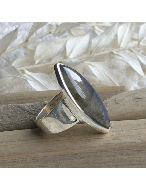 Bague en labradorite
