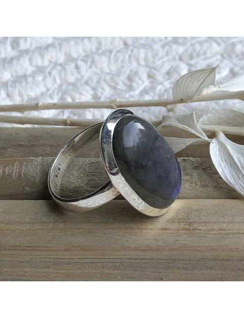 Bague en labradorite