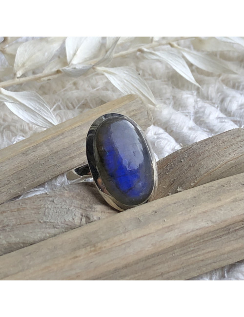 Bague en labradorite