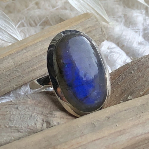 Bague en labradorite