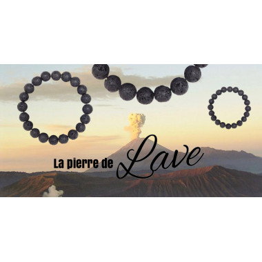 Pierre de Lave montée en pendentif