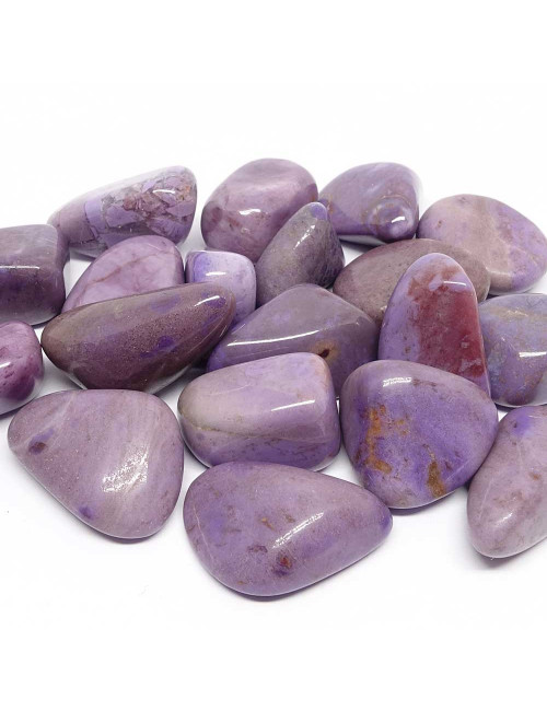 Jade lavande, Pierre roulée naturelle Taille S
