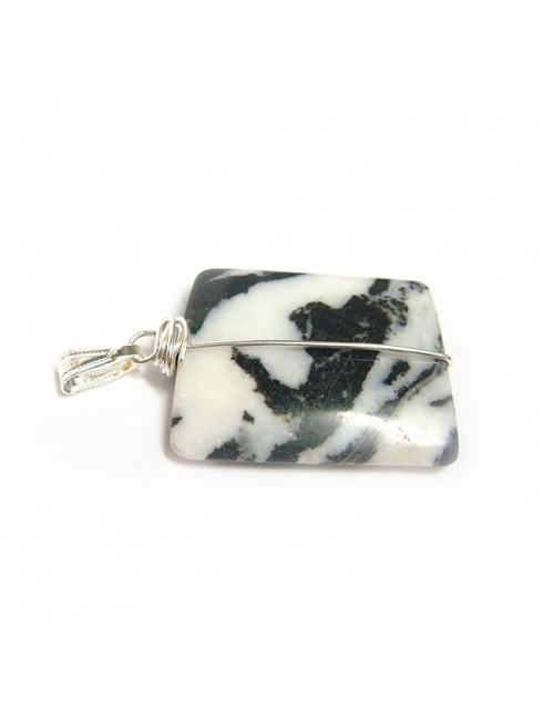 Pendentif jaspe zèbre