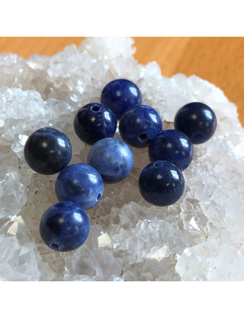 Sodalite ⌀ 8 mm, 10 perles