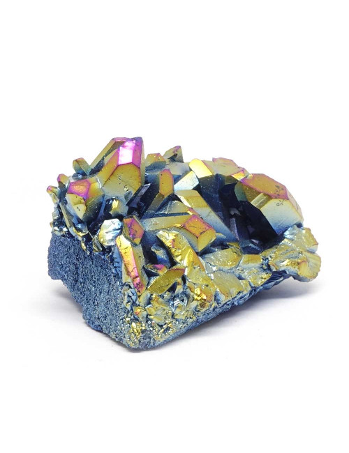 Druse de quartz titane arc-en-ciel, ce minéral nous provient d'USA.