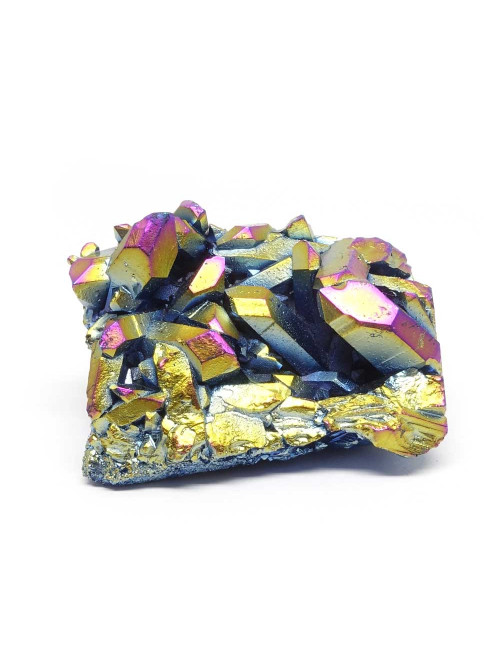 Druse de quartz titane arc-en-ciel, ce minéral nous provient d'USA.