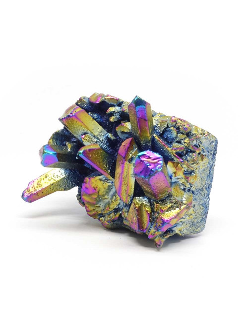 Druse de quartz titane arc-en-ciel, ce minéral nous provient d'USA.