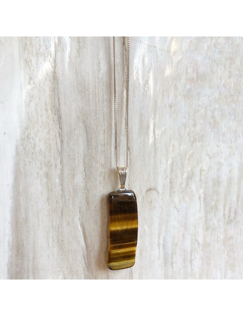 Pendentif œil-de-tigre  - Pierre de protection