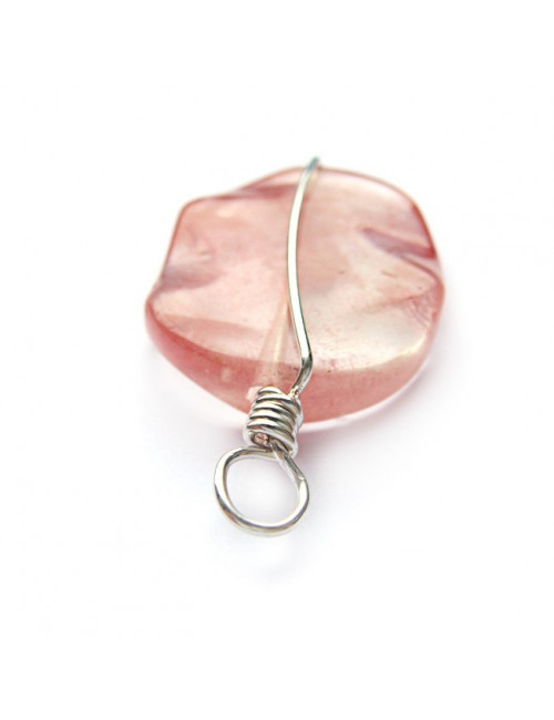 Pendentif quartz cherry