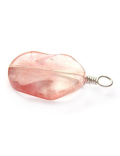 Pendentif quartz cherry