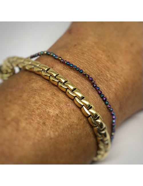 Hématite titane arc-en-ciel