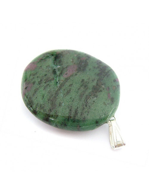 Zoïsite montée en pendentif