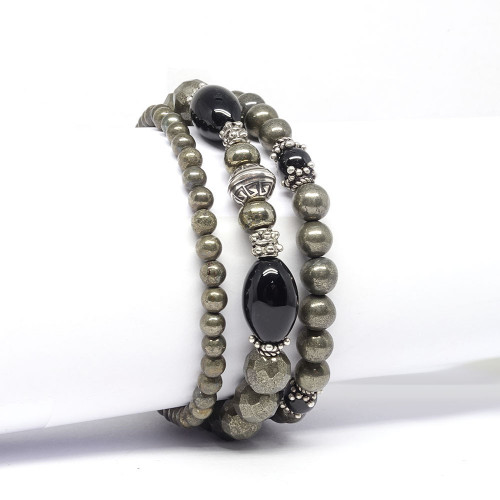 Pyrite et onyx