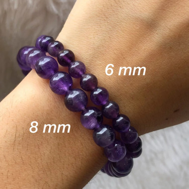 copy of Bracelet en améthyste facettée