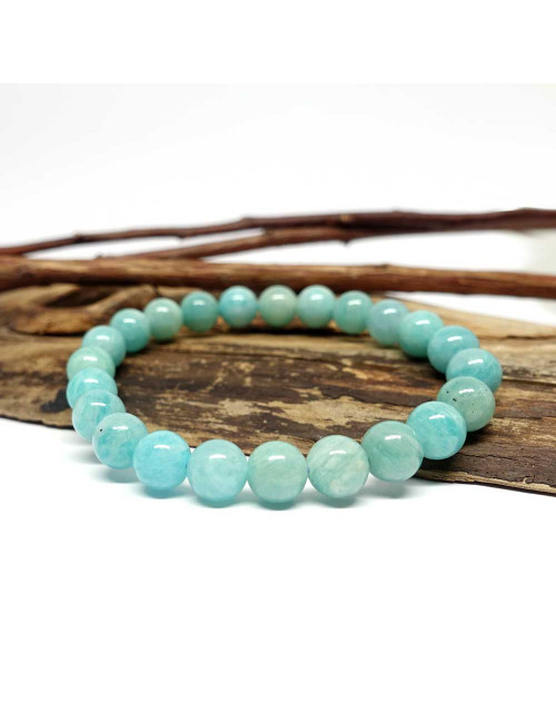 Amazonite, Bracelet extensible 8 mm