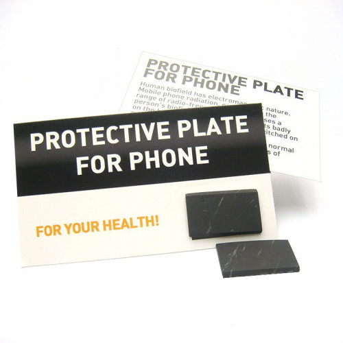 Plaque de Shungite adhésive pour téléphone portable, smartphone