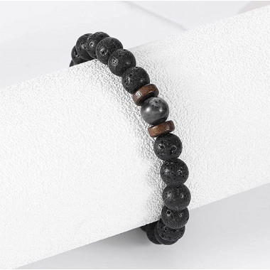 copy of Bracelet homme oeil de tigre et hématite