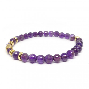 copy of Bracelet en améthyste facettée