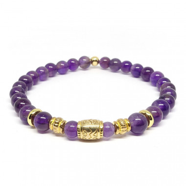 copy of Bracelet en améthyste facettée