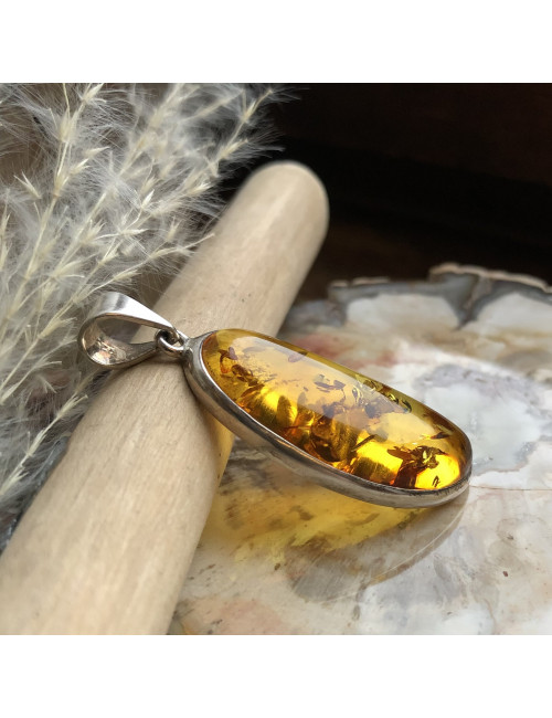 Ambre de la baltique avec argent 925