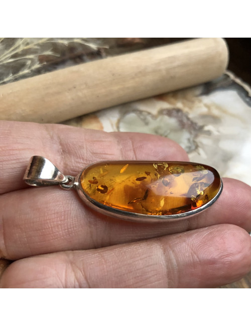 Ambre de la baltique avec argent 925