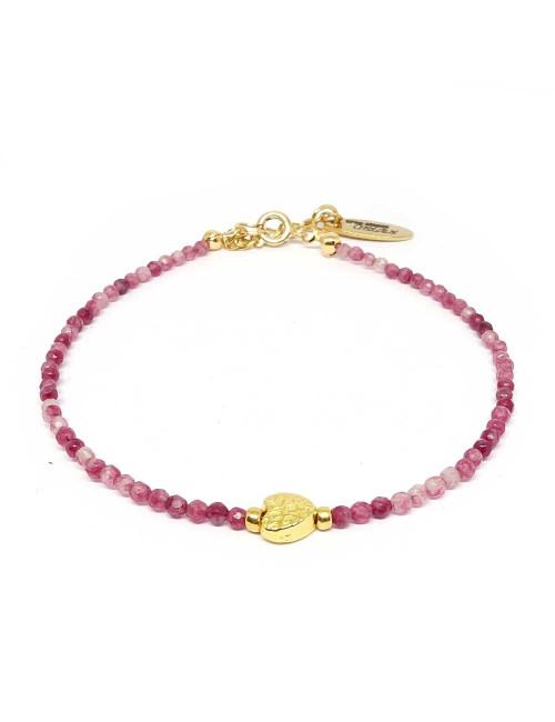 Tourmaline rose facettées