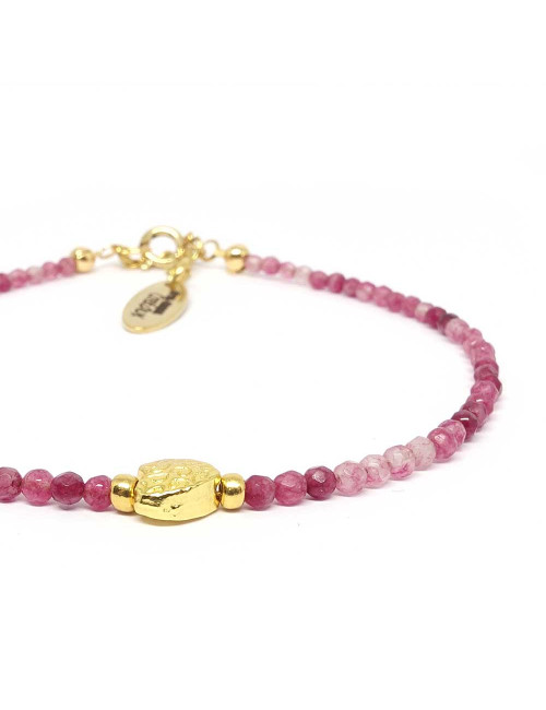 Tourmaline rose facettées