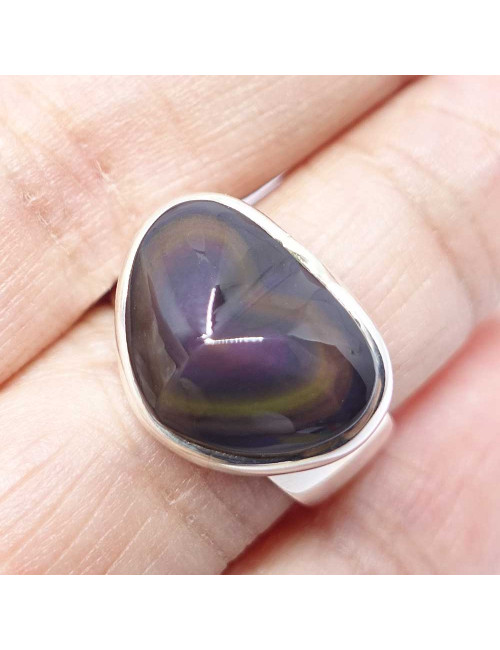Bague en Obsidienne oeil céleste