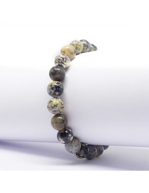 Jaspe orbiculaire (océan), Bracelet extensible 8 mm