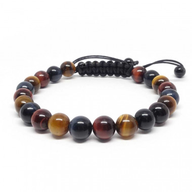 copy of Bracelet homme oeil de tigre et hématite