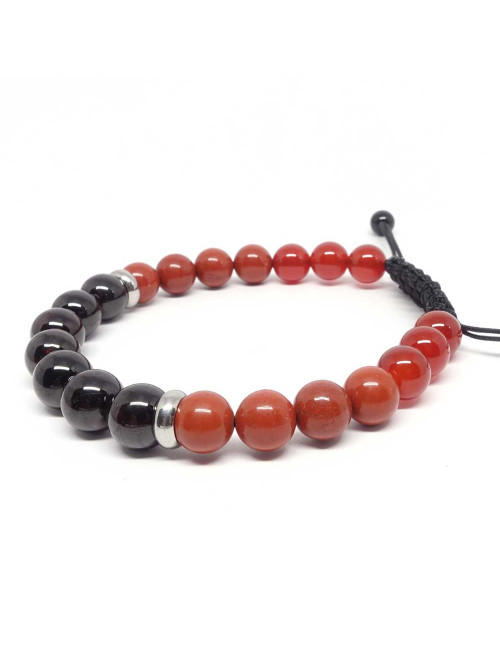 Grenat, Cornaline et jaspe rouge