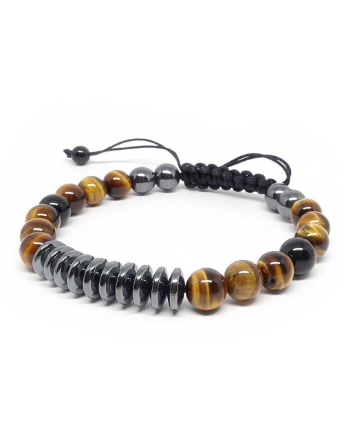 Bracelet en véritables perles de pierres naturelles pour votre bien-être.