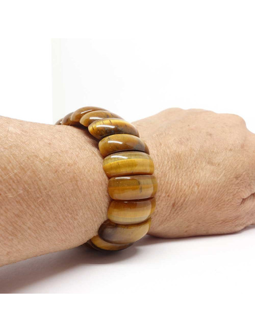 Le bracelet bien-être en oeil de tigre améliore la compréhension des choses et l'acceptation.