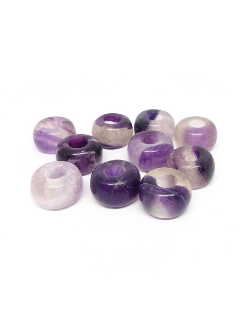 Perle fluorite large trou style pandora