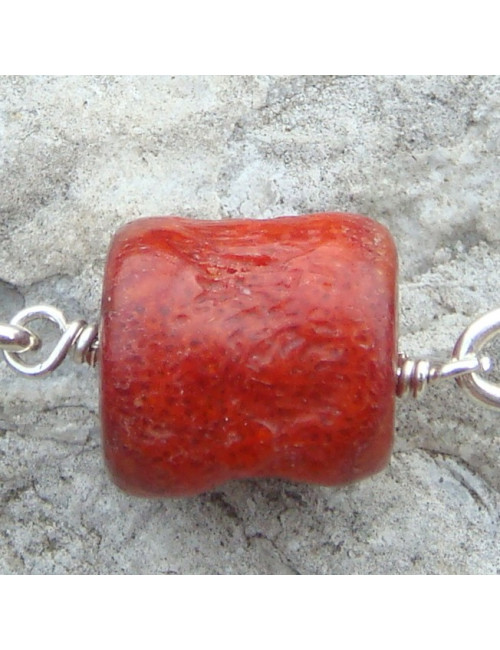 Bracelet turquoise et corail