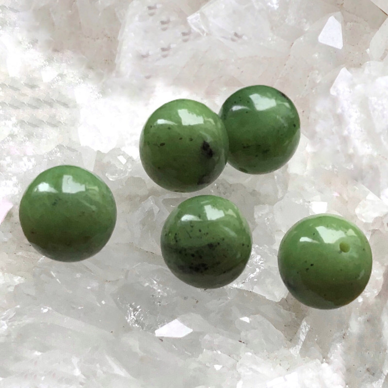 Jade ⌀ 12 mm, 5 perles