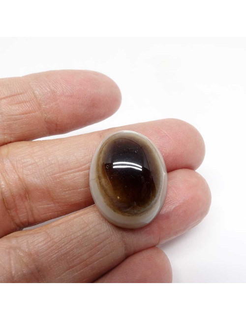 Agate rubanée naturelle, Cabochon 2,5 à 3 cm