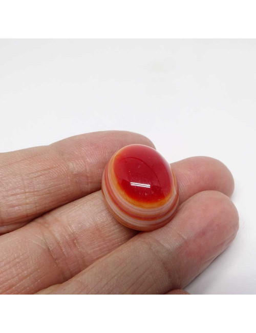 Agate rubanée naturelle, Cabochon 2,5 à 3 cm