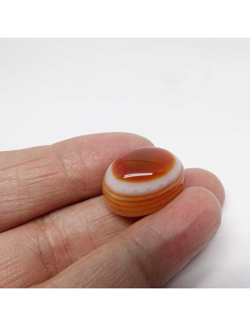 Agate rubanée naturelle, Cabochon 2,5 à 3 cm