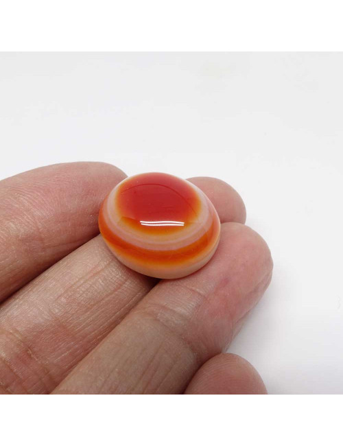 Agate rubanée naturelle, Cabochon 2,5 à 3 cm