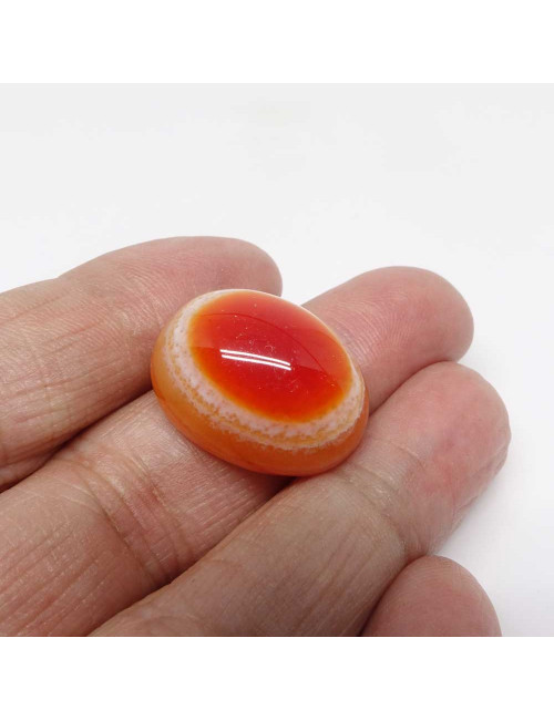 Agate rubanée naturelle, Cabochon 2,5 à 3 cm