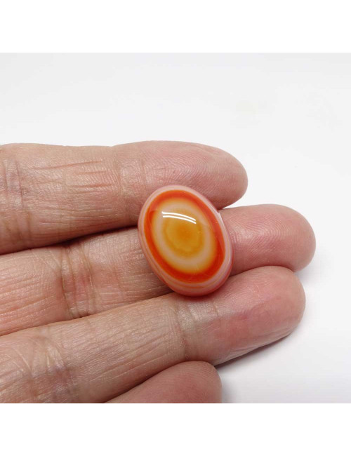 Agate rubanée naturelle, Cabochon 2,5 à 3 cm