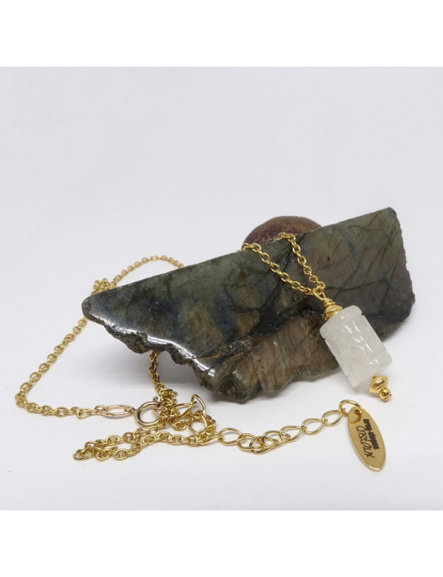 Pierre de qualité supérieure, très beau pendentif en pierre de lune